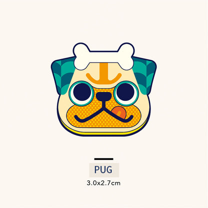 Custom Engraved Pet ID Tag – Original Illustration Design