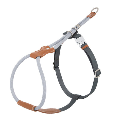 Leather Round Rope Dog Harness