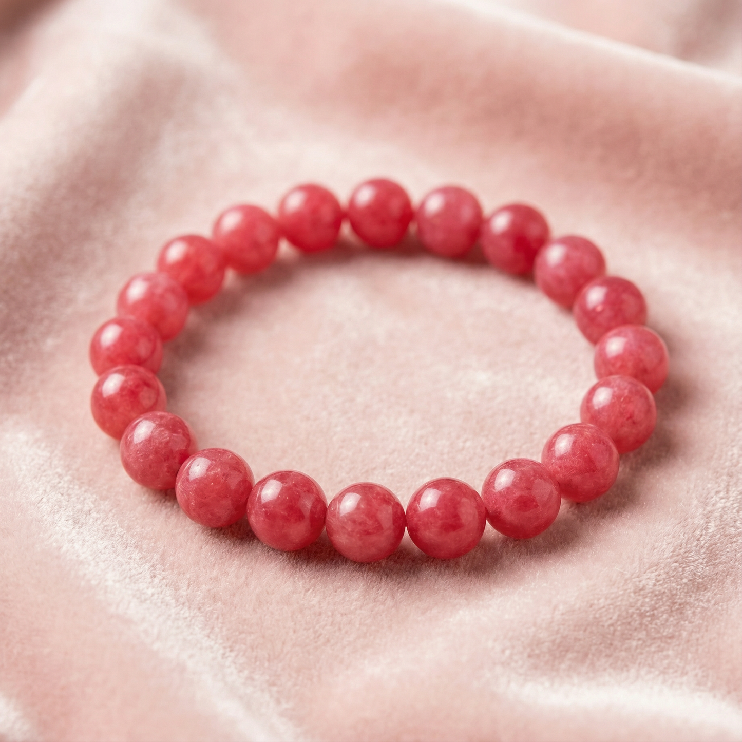 Natural Rhodonite Beaded Bracelet