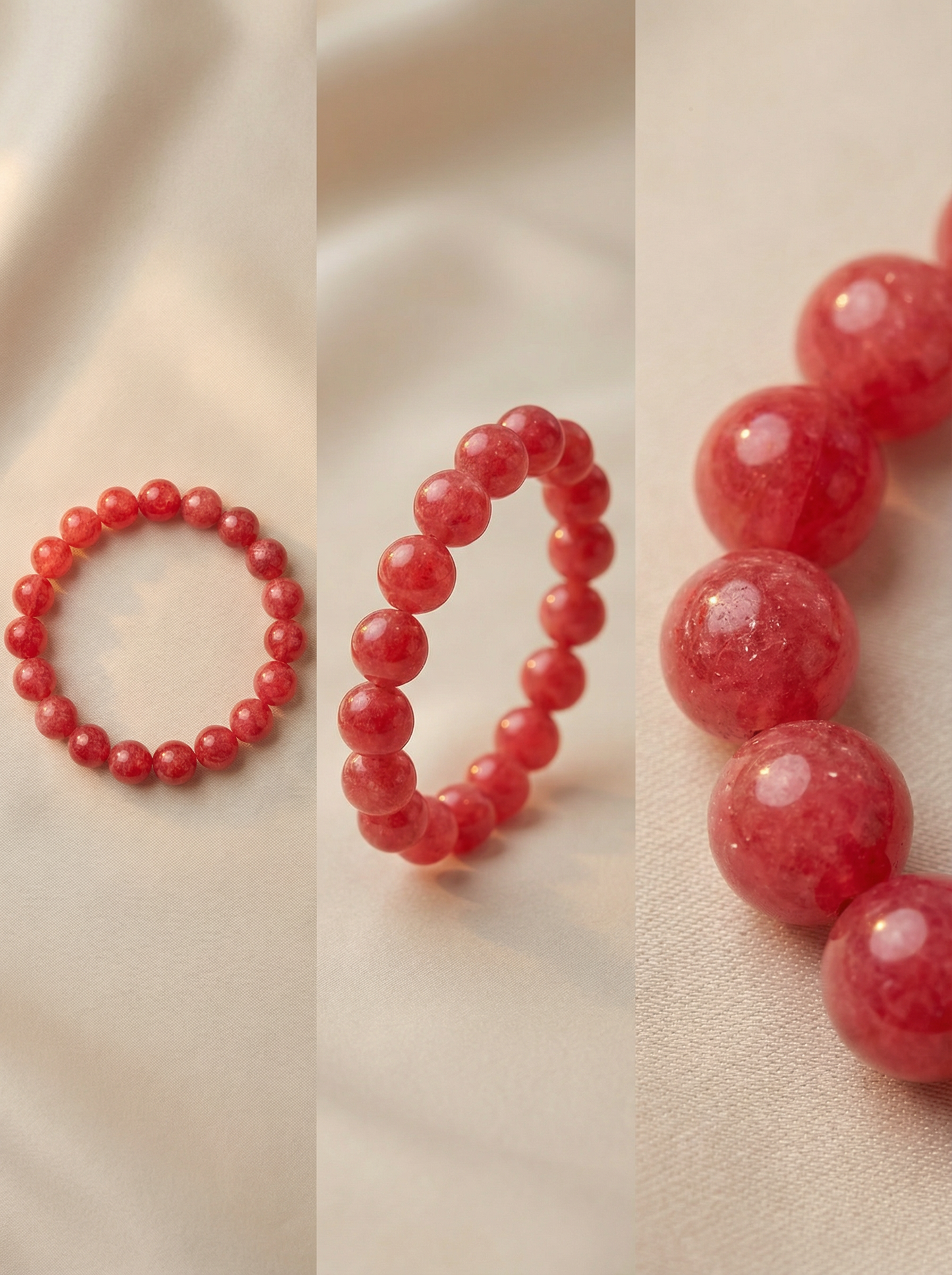 Natural Rhodonite Beaded Bracelet