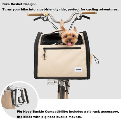 Safe Ride Pet Handlebar Bag | For Small Dogs & Cats