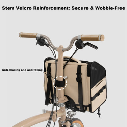 Safe Ride Pet Handlebar Bag | For Small Dogs & Cats