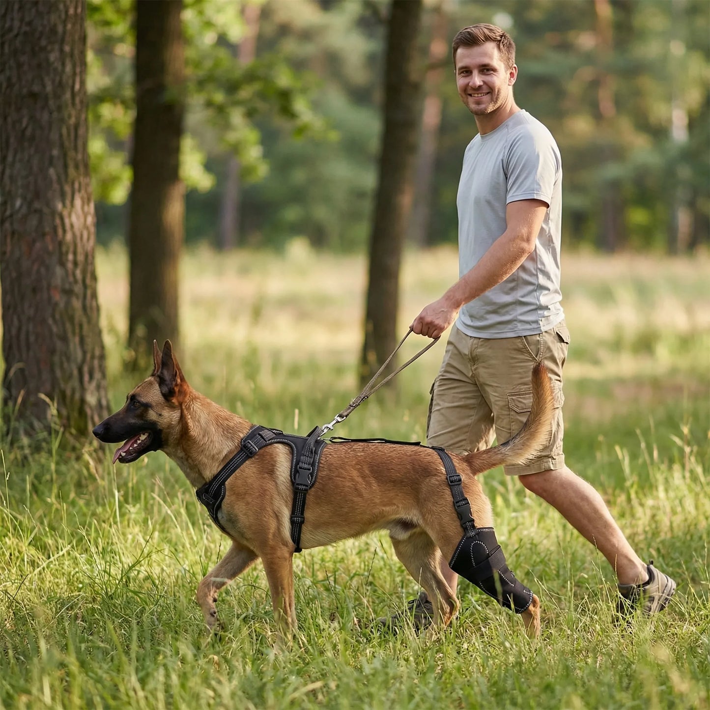 Dog Knee Brace for ACL Recovery – Adjustable Hind Leg Support