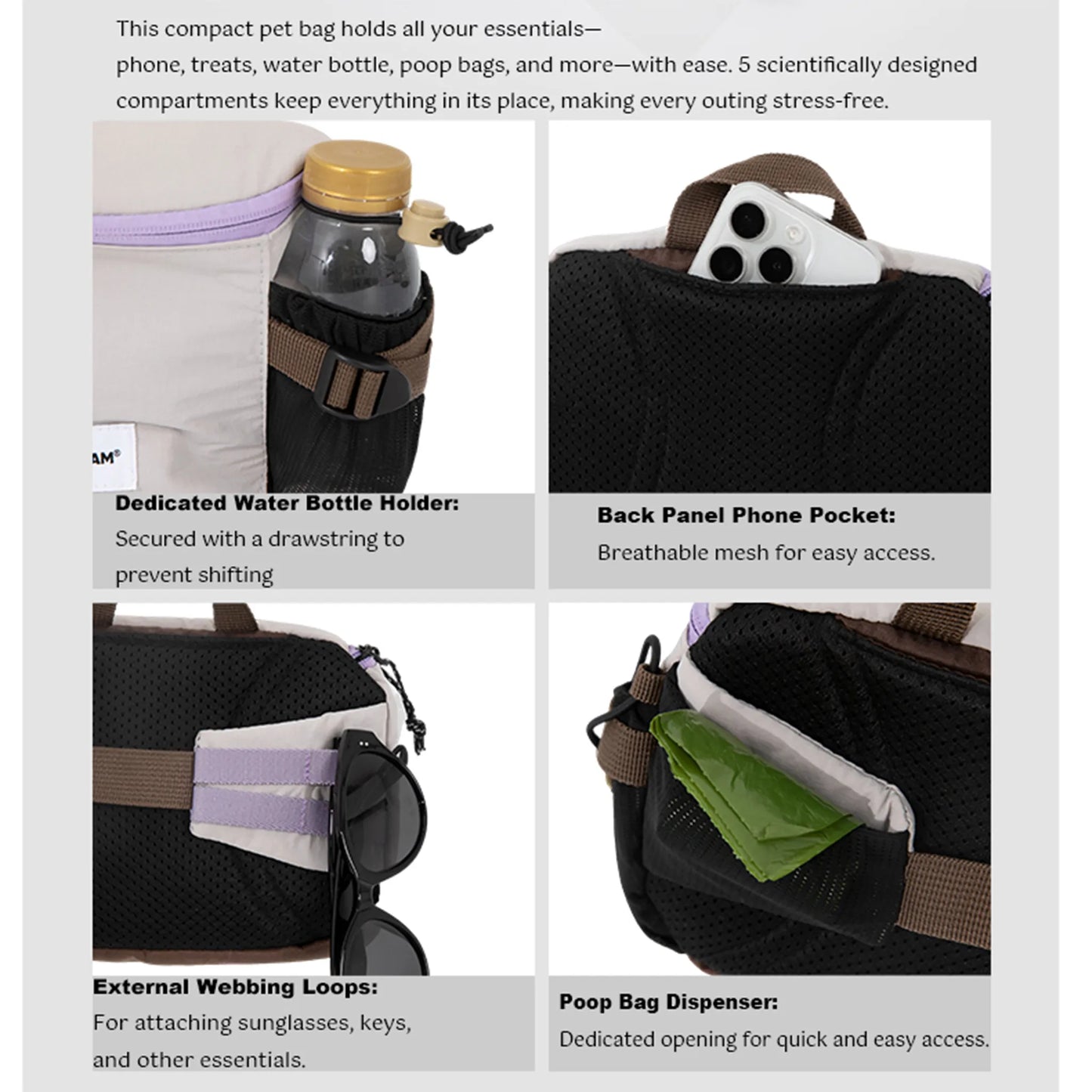 FreeGo Dog Walking Fanny Pack