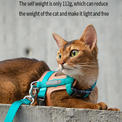 Leather Cat Harness & Leash Set