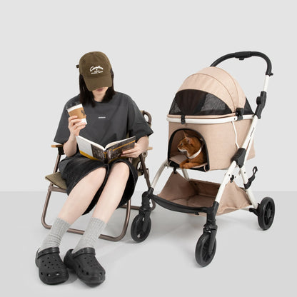 One-Hand Fold Pet Stroller