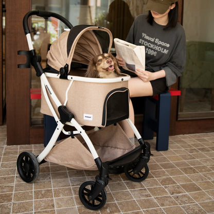 One-Hand Fold Pet Stroller