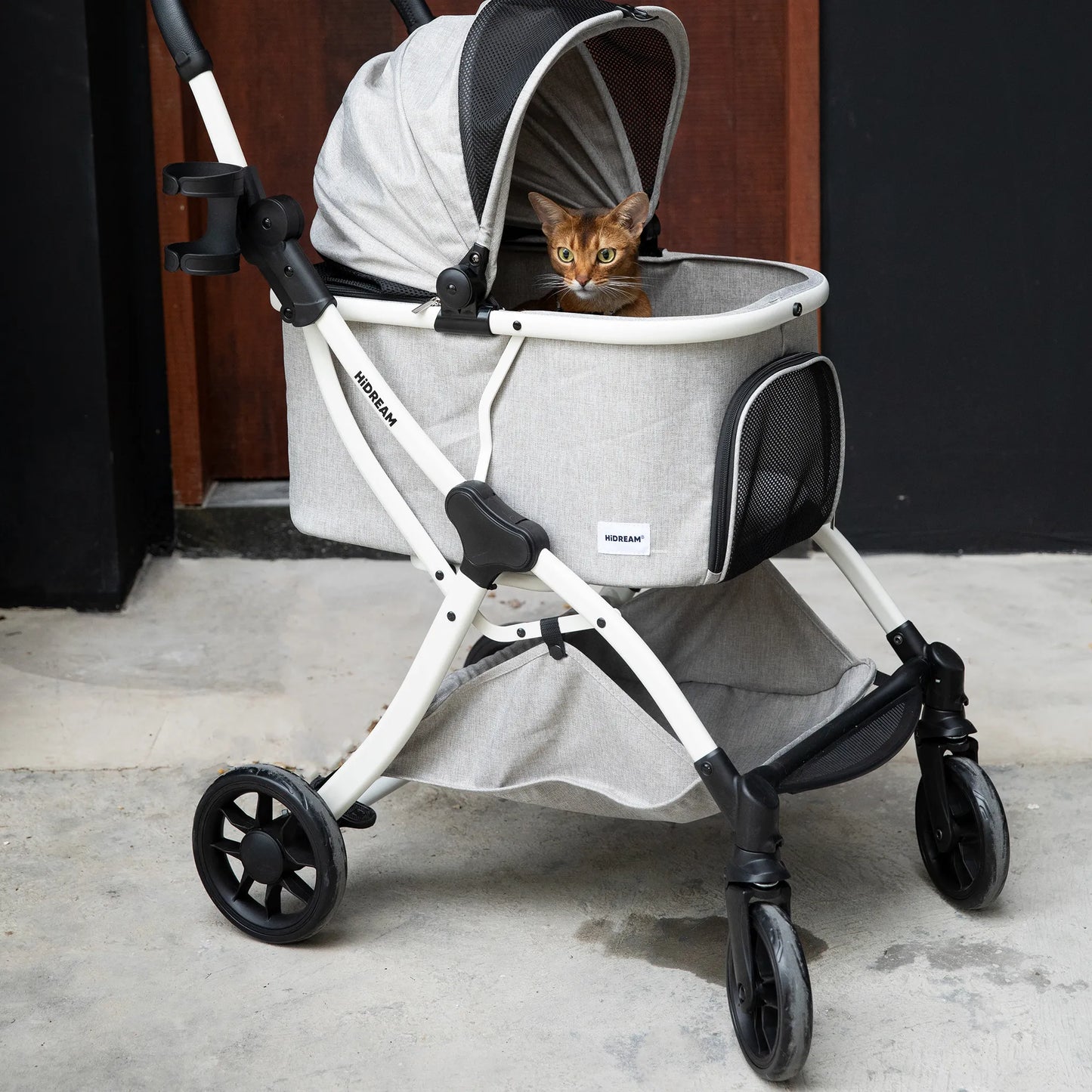 One-Hand Fold Pet Stroller
