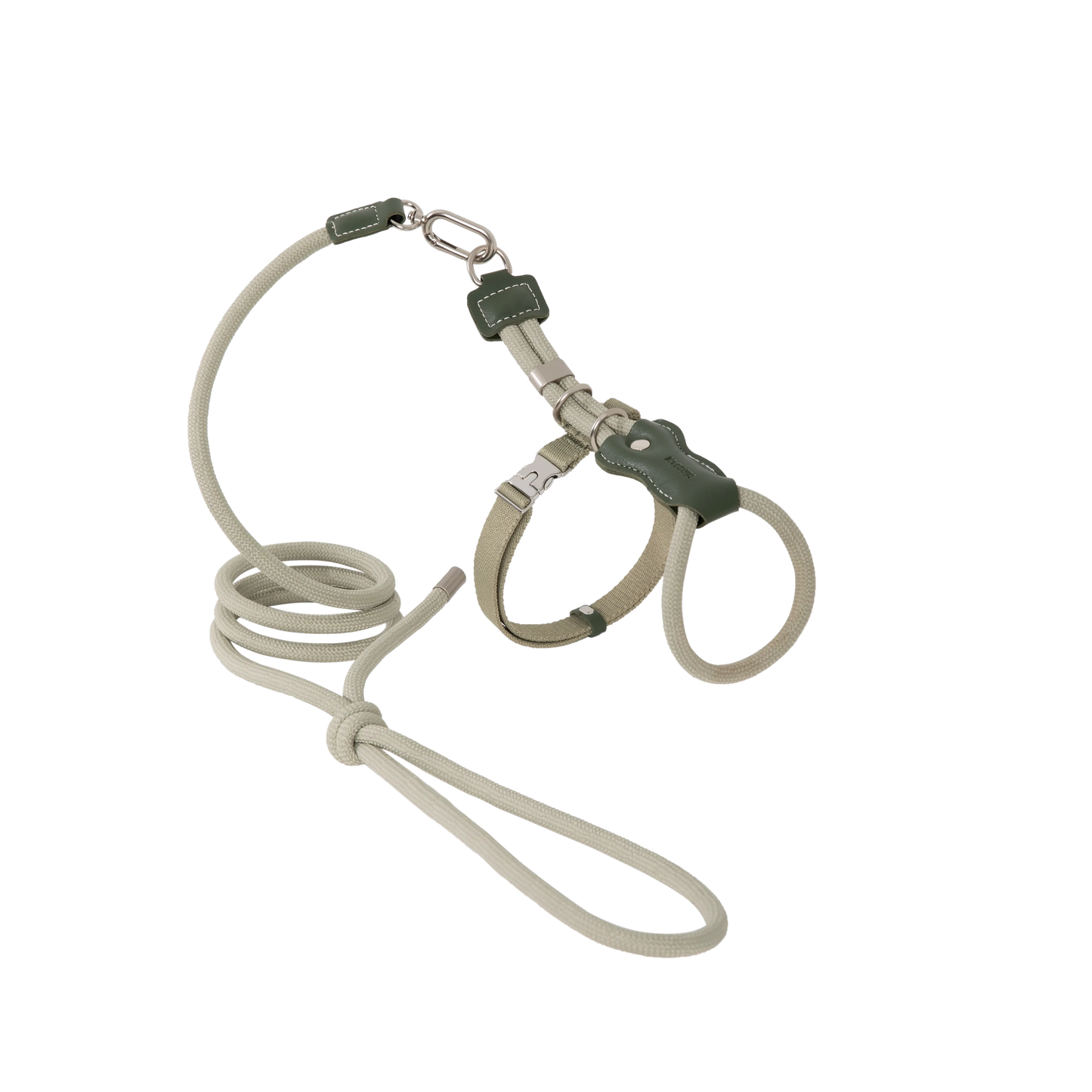 Leather Rope Cat Harness & Leash