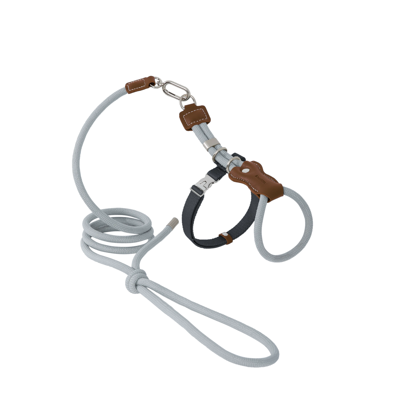 Leather Rope Cat Harness & Leash